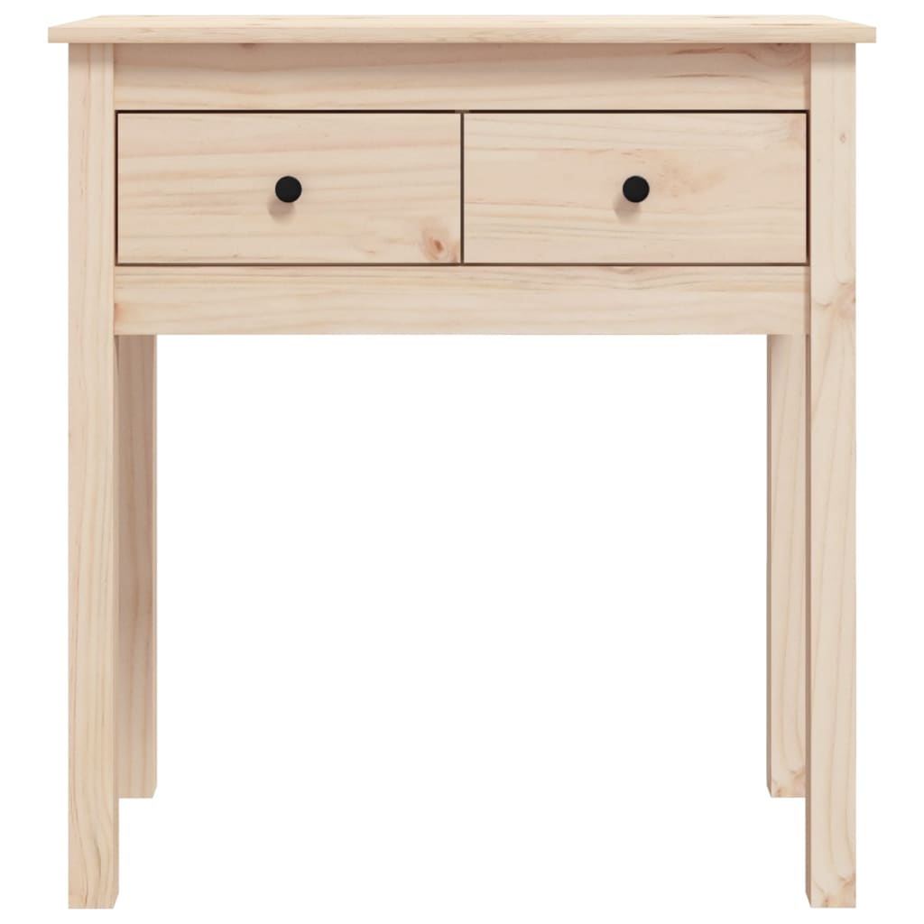 vidaXL Stolik konsolowy, 70x35x75 cm, lite drewno sosnowe