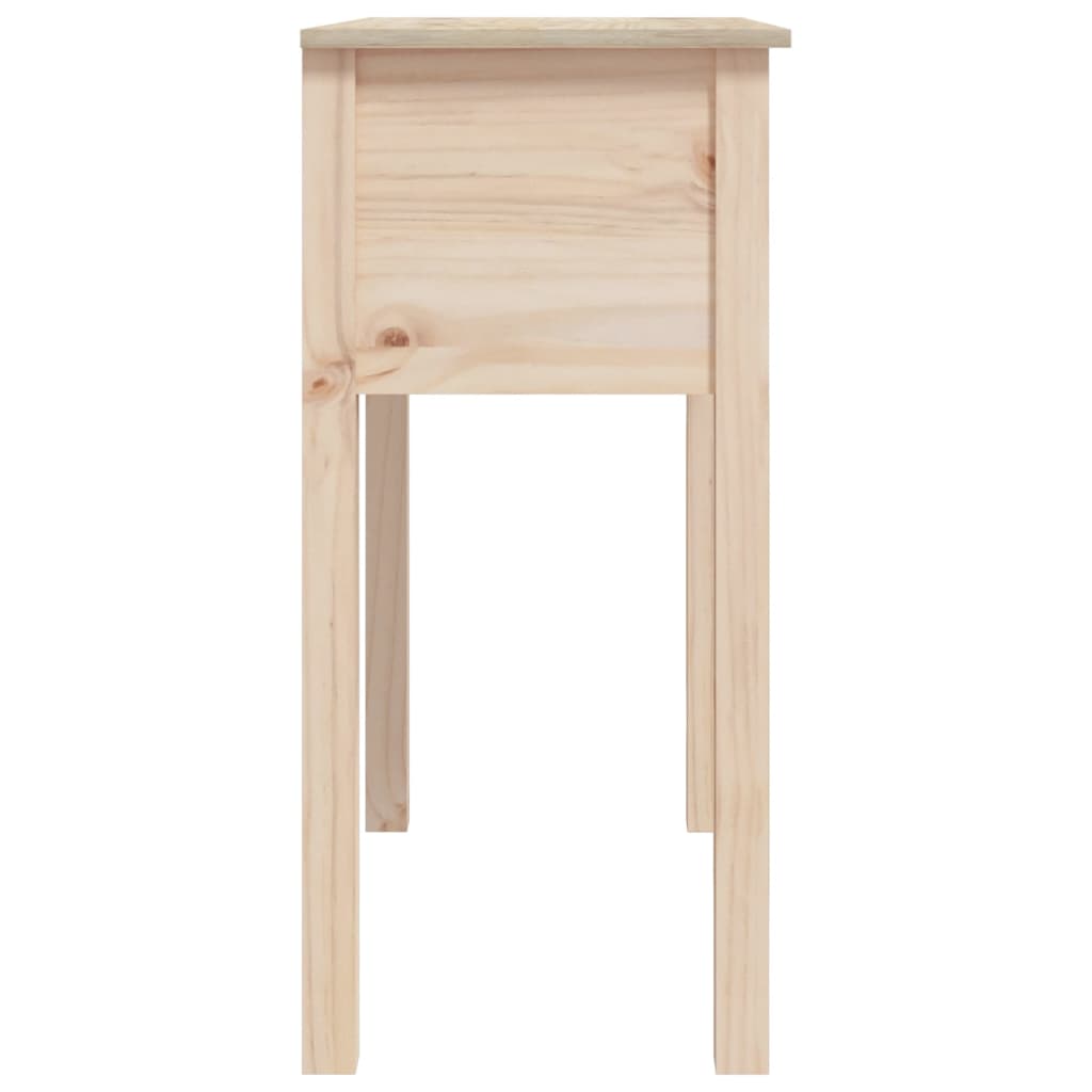 vidaXL Stolik konsolowy, 70x35x75 cm, lite drewno sosnowe