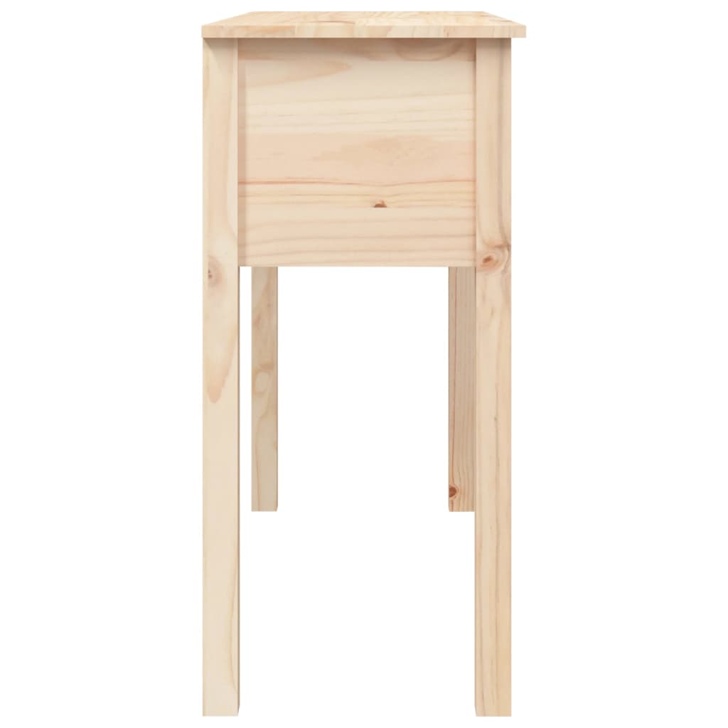 vidaXL Stolik konsolowy, 100x35x75 cm, lite drewno sosnowe