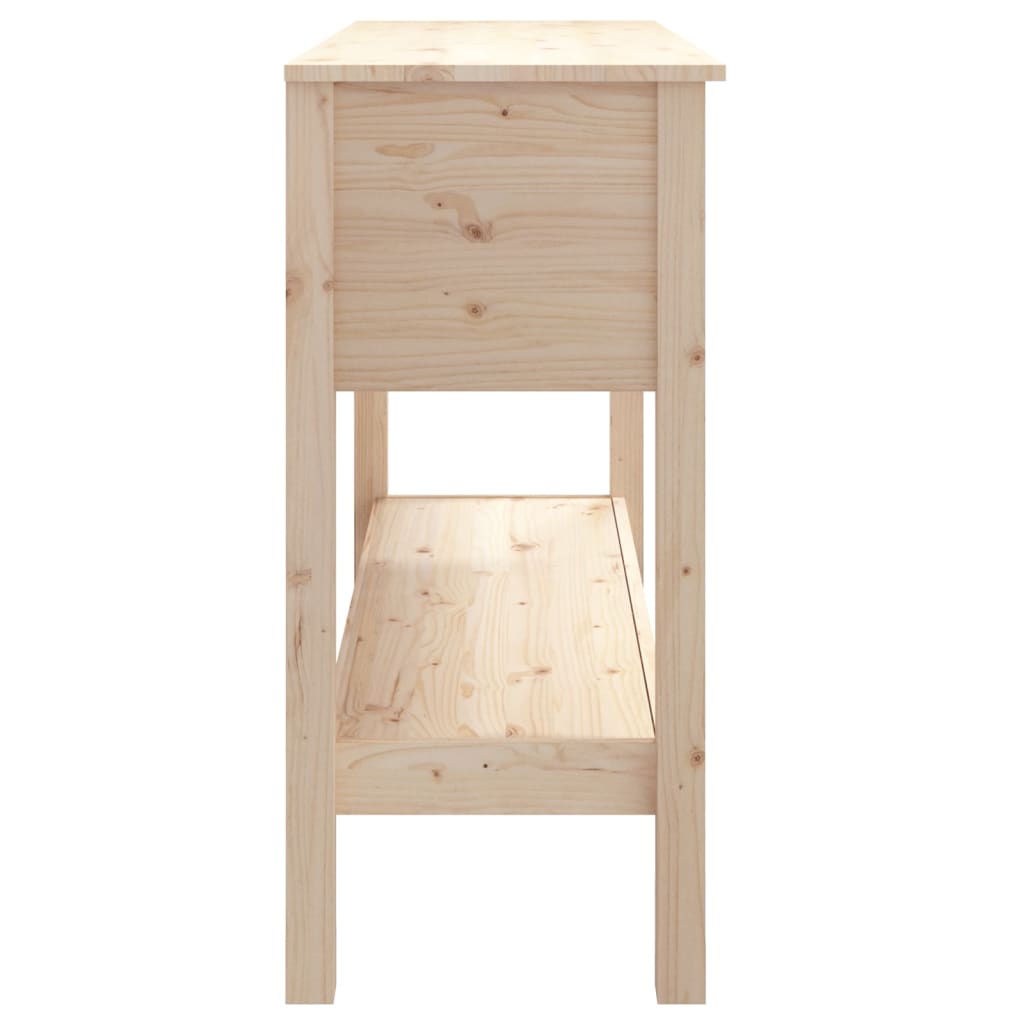 vidaXL Stolik konsolowy, 100x35x75 cm, lite drewno sosnowe