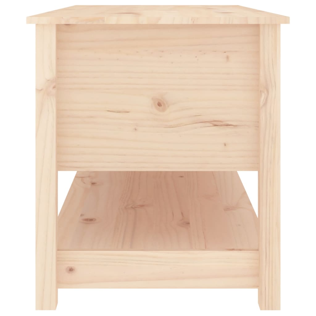 vidaXL Stolik kawowy, 102x49x55 cm, lite drewno sosnowe