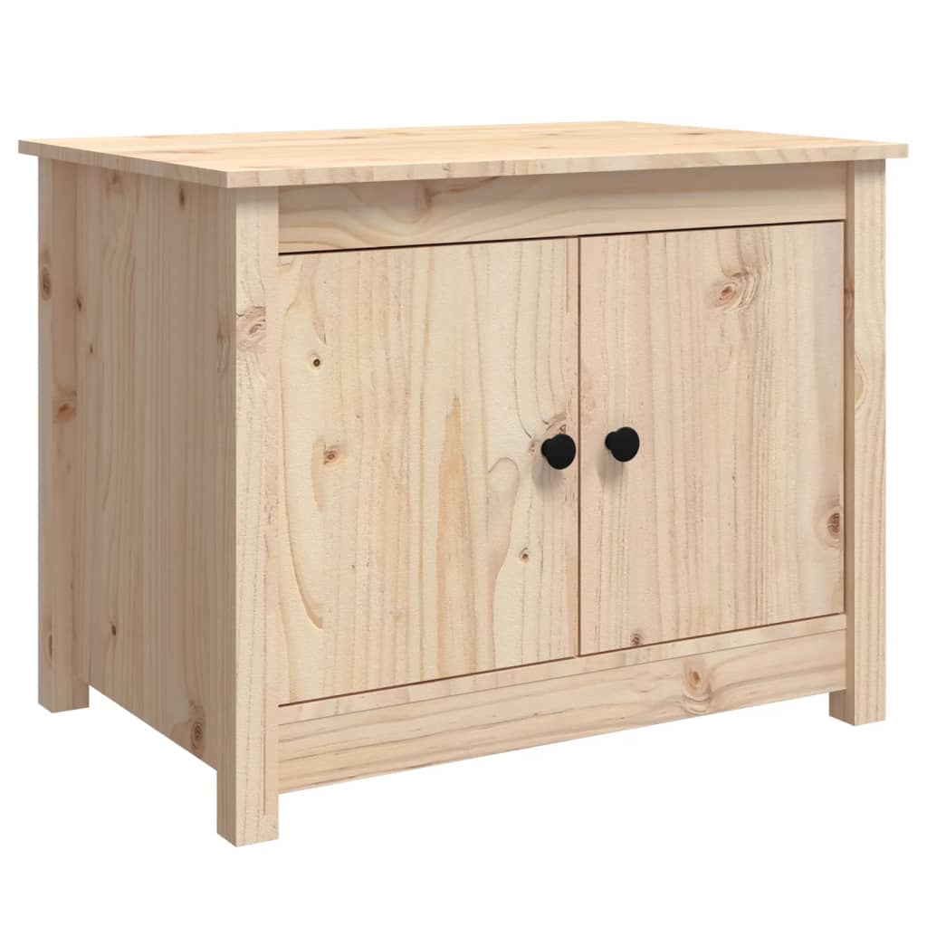 vidaXL Stolik kawowy, 71x49x55 cm, lite drewno sosnowe