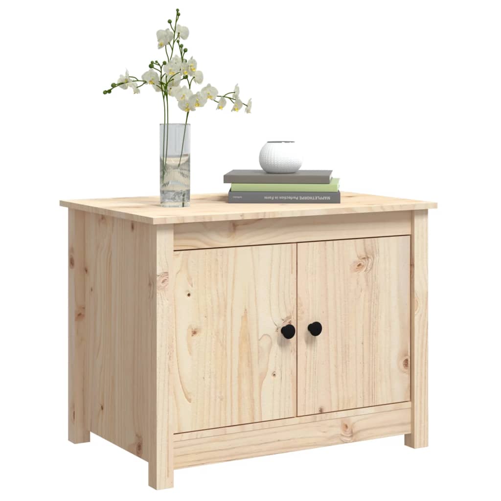 vidaXL Stolik kawowy, 71x49x55 cm, lite drewno sosnowe