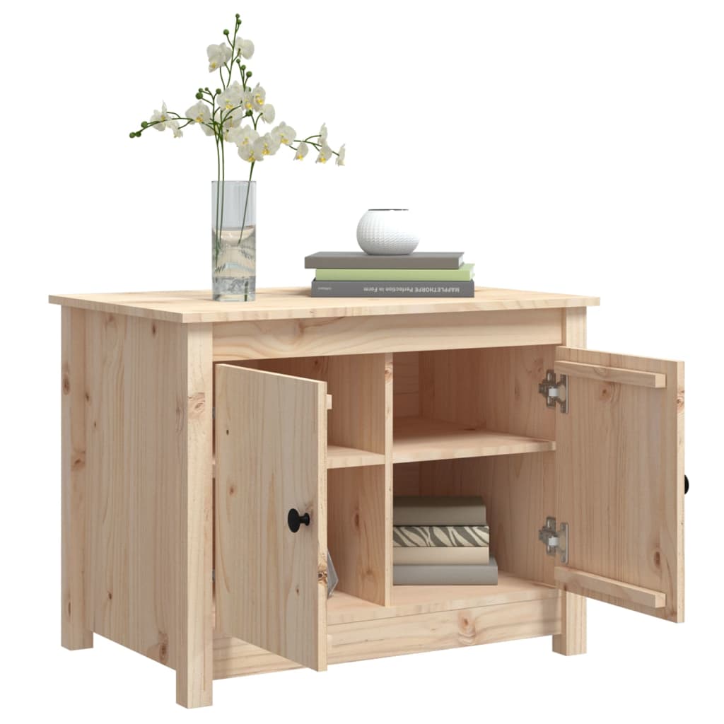 vidaXL Stolik kawowy, 71x49x55 cm, lite drewno sosnowe