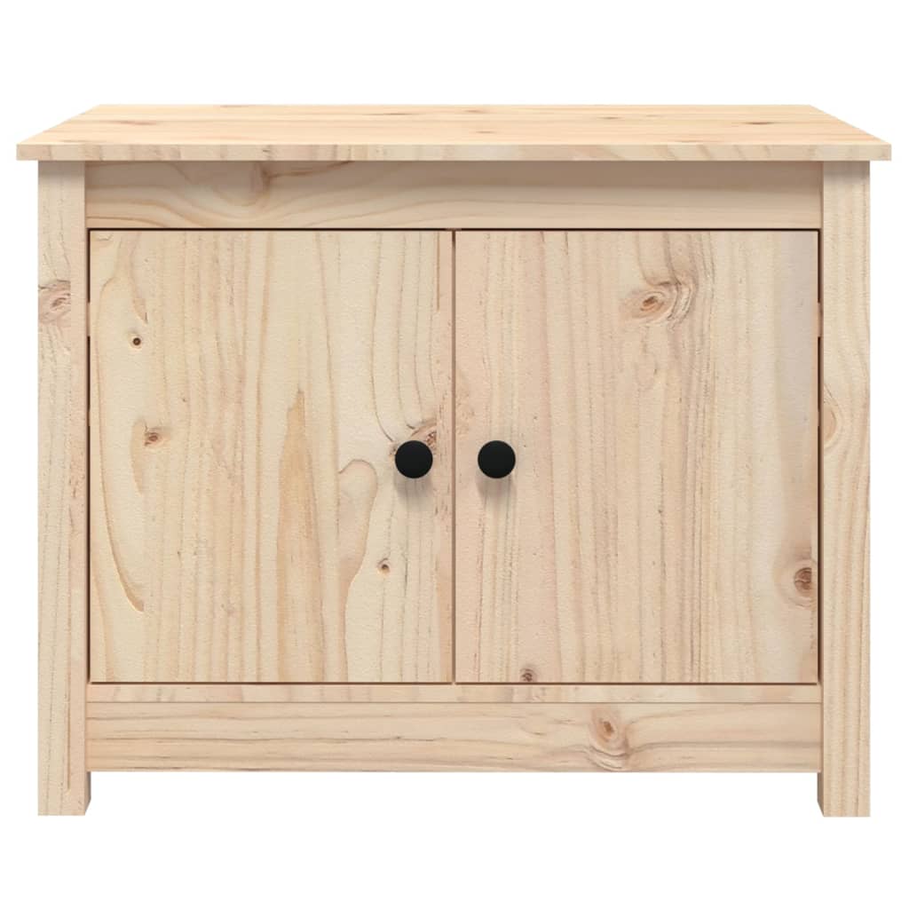 vidaXL Stolik kawowy, 71x49x55 cm, lite drewno sosnowe