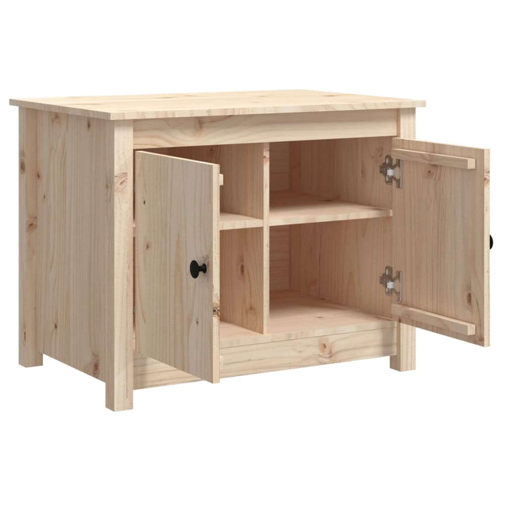 vidaXL Stolik kawowy, 71x49x55 cm, lite drewno sosnowe