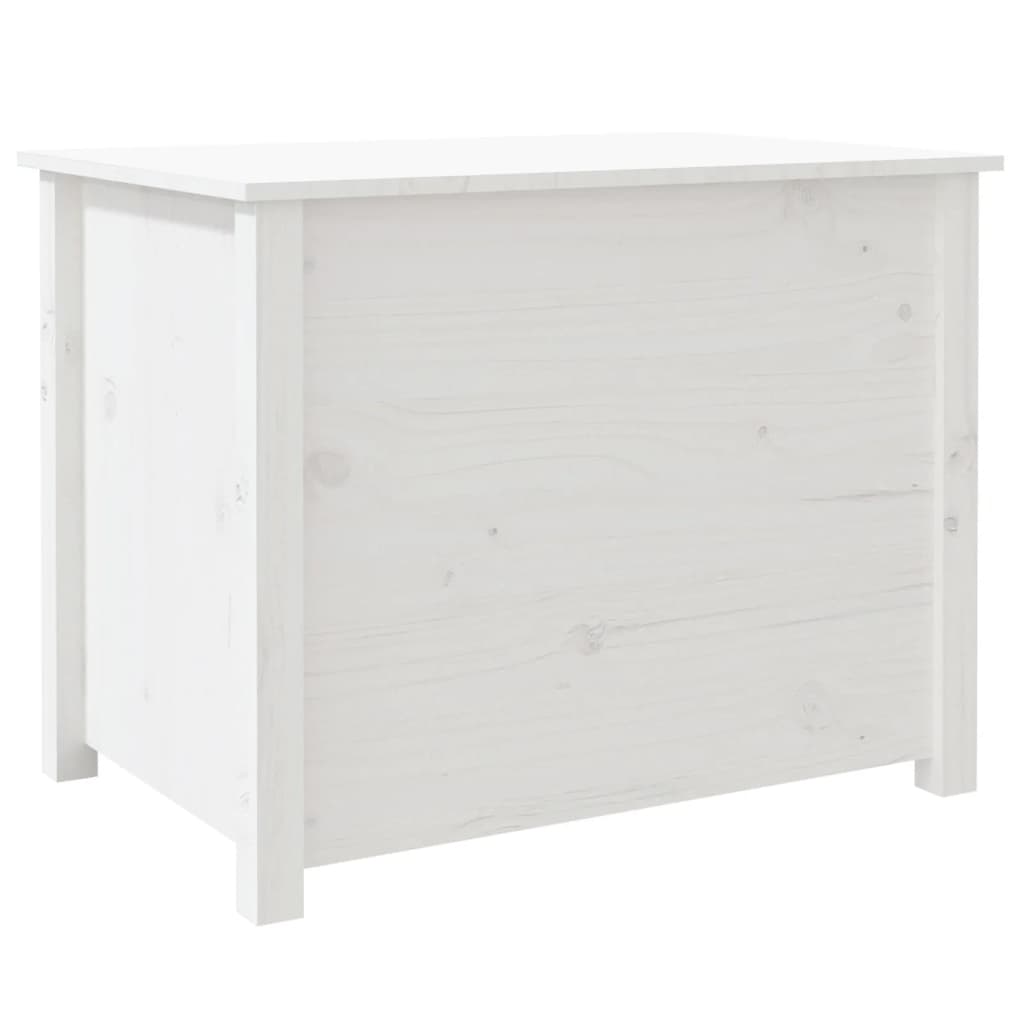 vidaXL Stolik kawowy, biały, 71x49x55 cm, lite drewno sosnowe