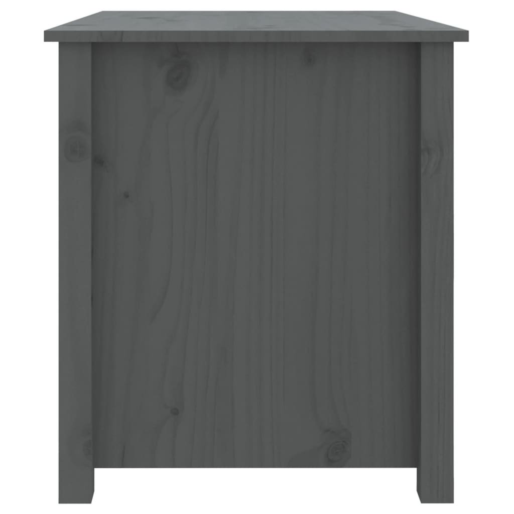 vidaXL Stolik kawowy, szary, 71x49x55 cm, lite drewno sosnowe