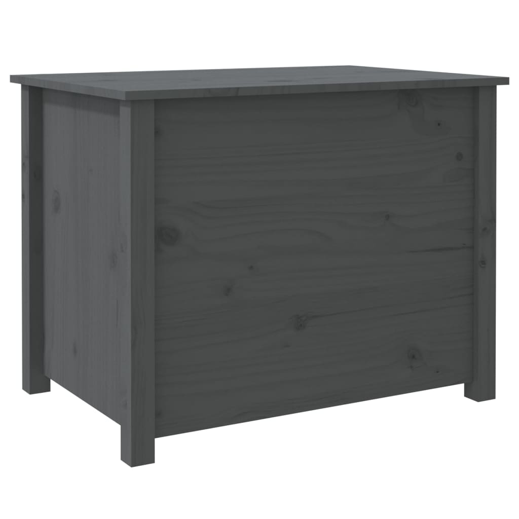 vidaXL Stolik kawowy, szary, 71x49x55 cm, lite drewno sosnowe