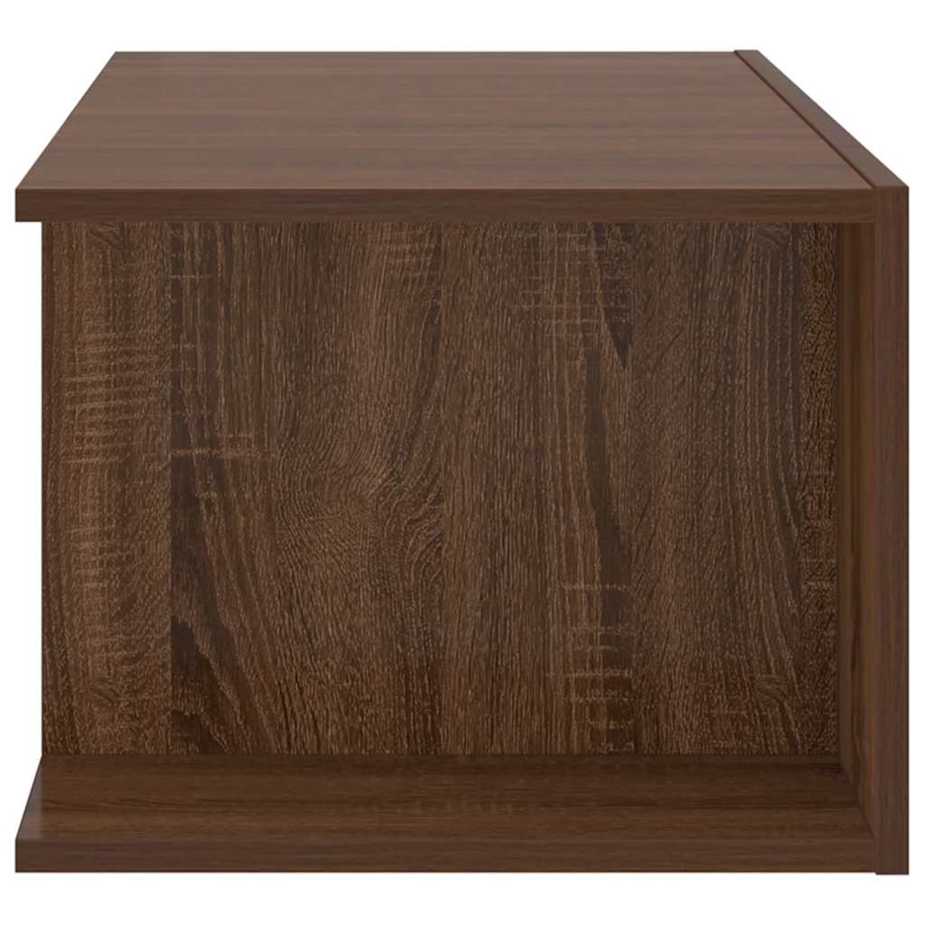 vidaXL Szafka TV z oświetleniem LED, brązowy dąb, 90x39x30 cm