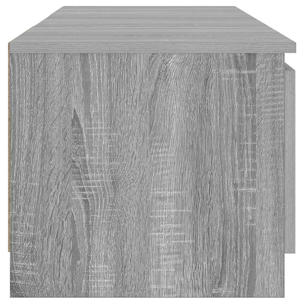 vidaXL Szafka pod TV, z LED, szary dąb sonoma, 140x40x36 cm