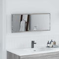 vidaXL Lustro Szary Sonoma 90 x 8,5 x 37 cm Materiał drewnopochodny