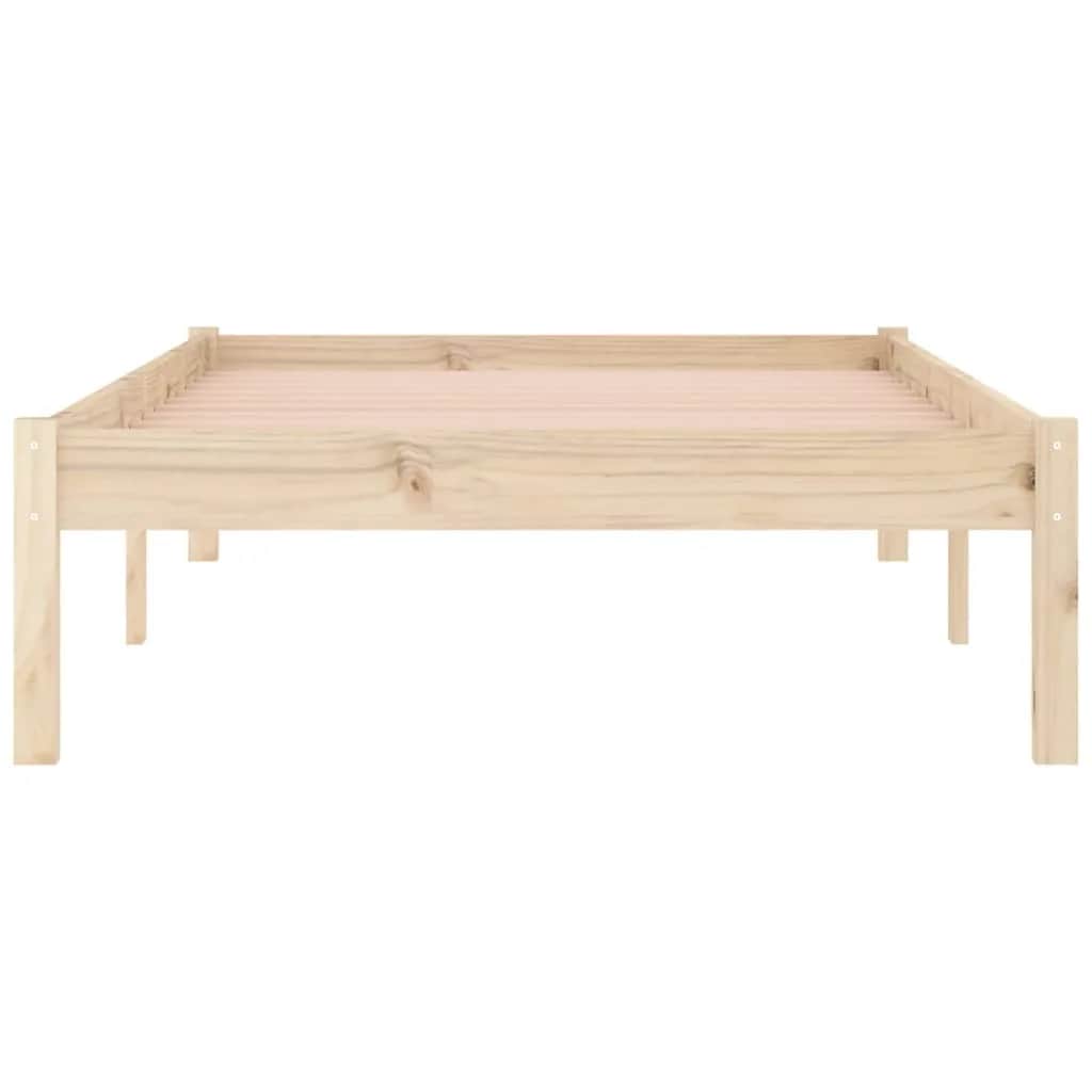 vidaXL Rama łóżka bez materaca, 100x190 cm, lite drewno sosnowe