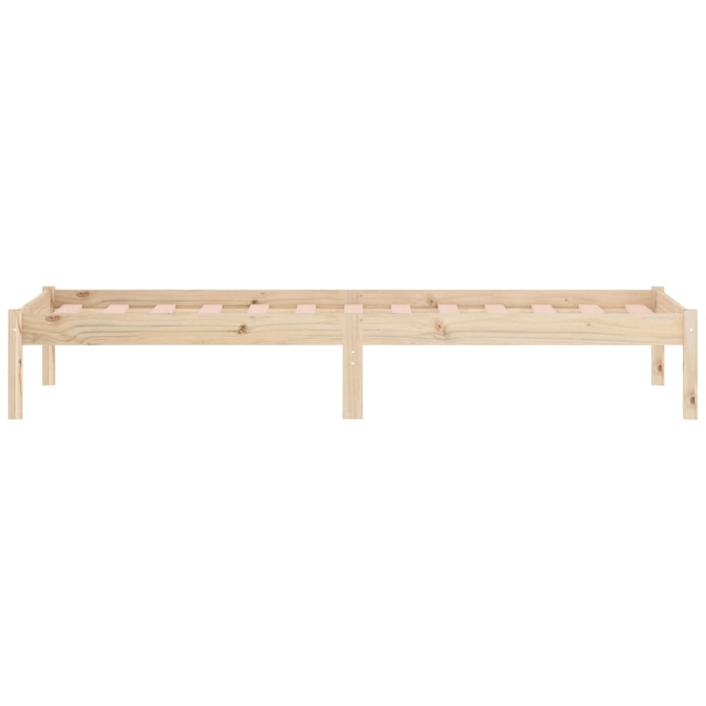 vidaXL Rama łóżka bez materaca, 100x190 cm, lite drewno sosnowe