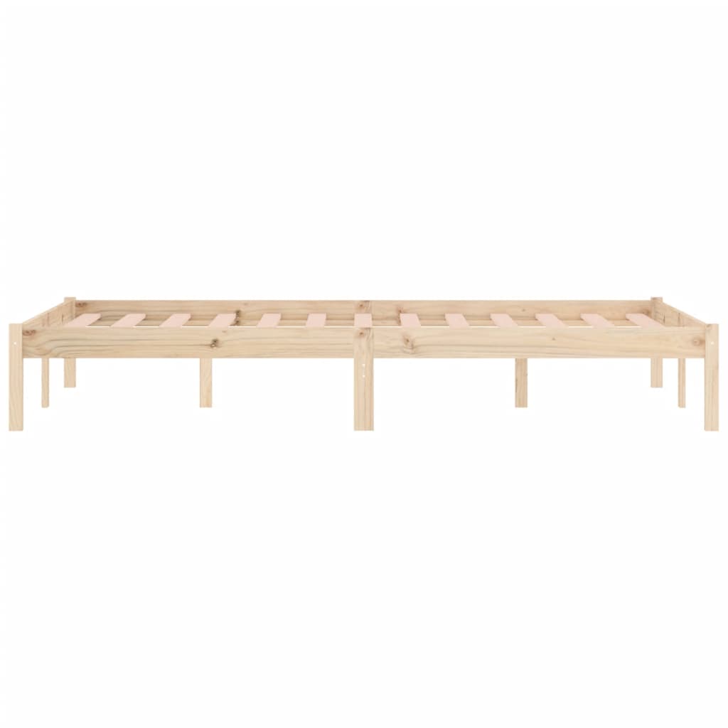 vidaXL Rama łóżka bez materaca, 152x203 cm, lite drewno sosnowe