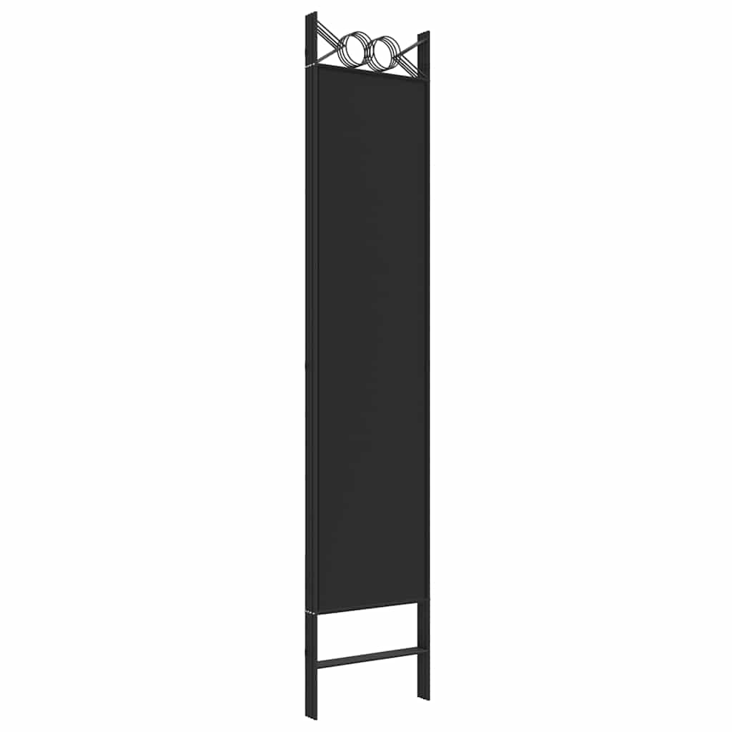 vidaXL Parawan 4-panelowy, czarny, 160x200 cm, tkanina