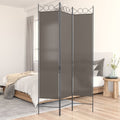 vidaXL Parawan 3-panelowy, antracytowy, 120x220 cm, tkanina