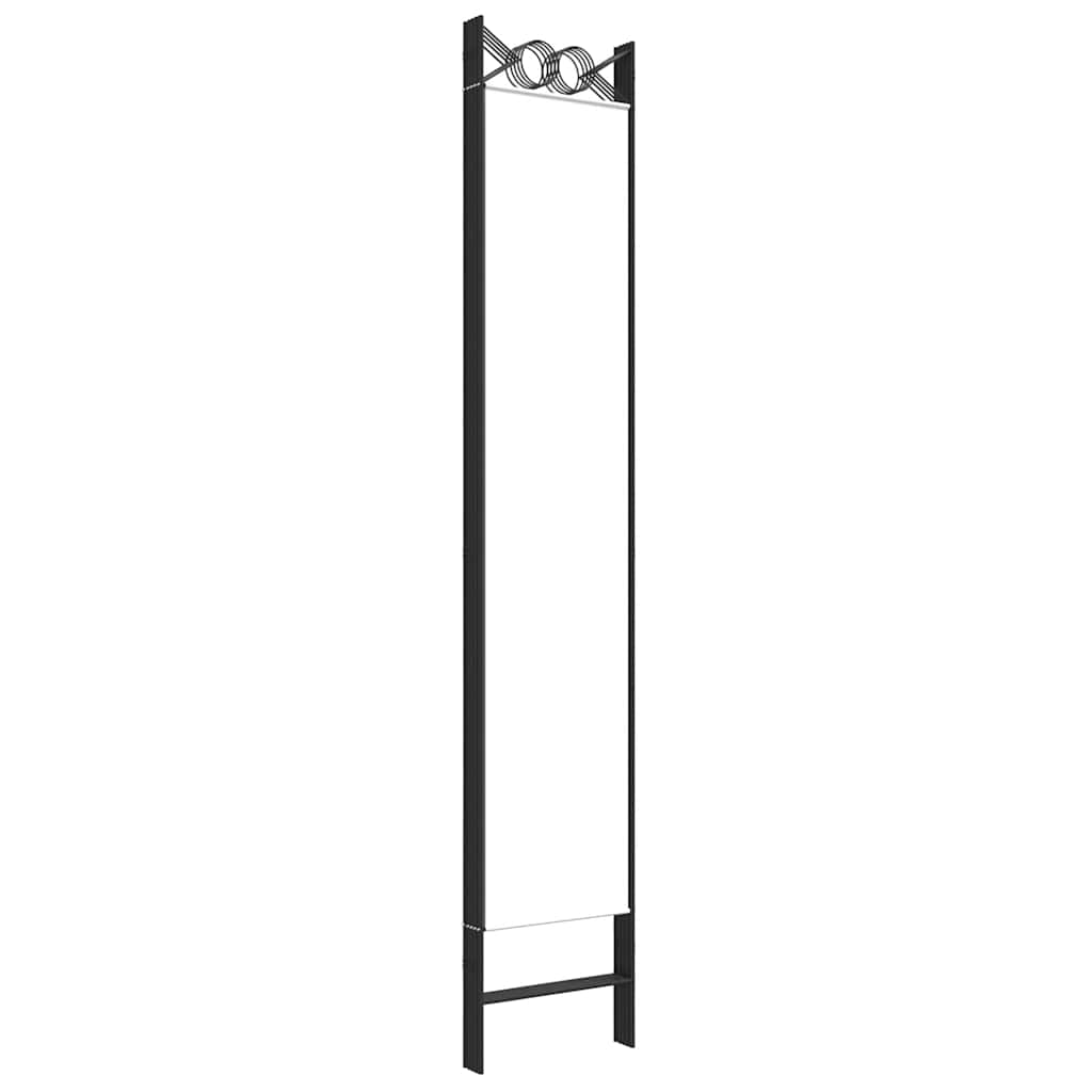 vidaXL Parawan 5-panelowy, biały, 200x220 cm, tkanina