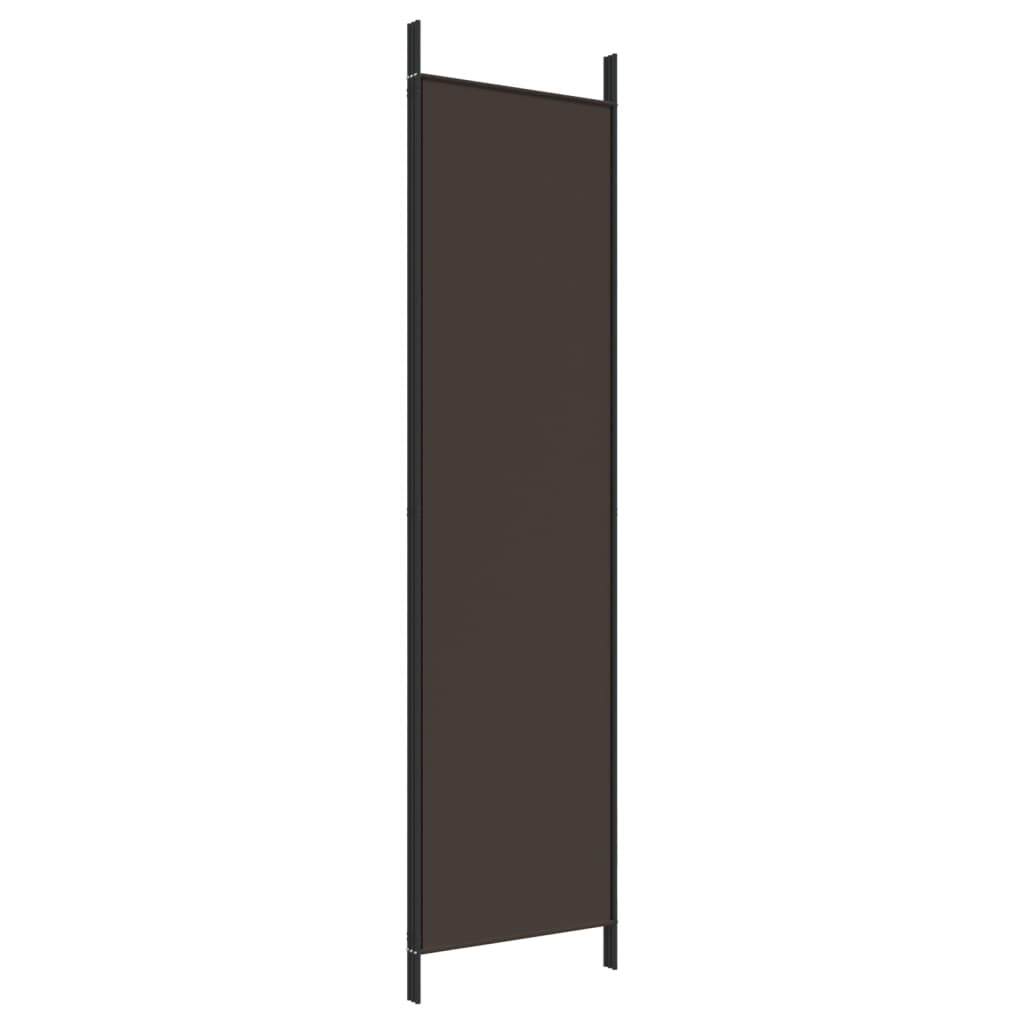 vidaXL Parawan 3-panelowy, brązowy, 150x200 cm, tkanina