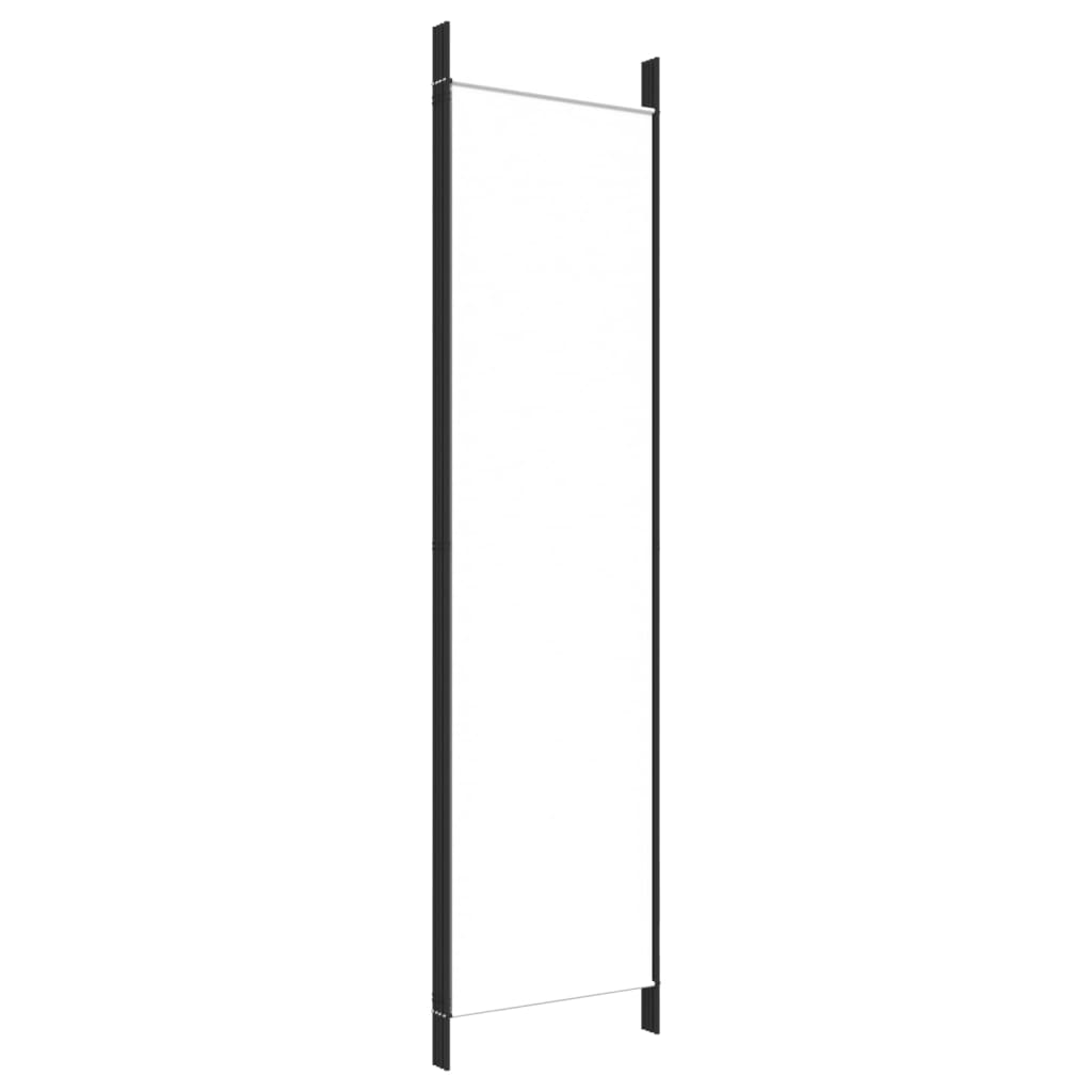 vidaXL Parawan 4-panelowy, biały, 200x200 cm, tkanina
