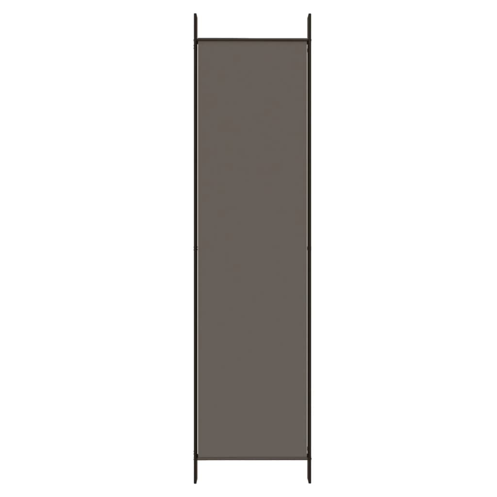 vidaXL Parawan 3-panelowy, antracytowy, 150x220 cm, tkanina