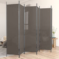 vidaXL Parawan 6-panelowy, antracytowy, 300x220 cm, tkanina