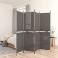 vidaXL Parawan 5-panelowy, antracytowy, 250 x 180 cm, tkanina