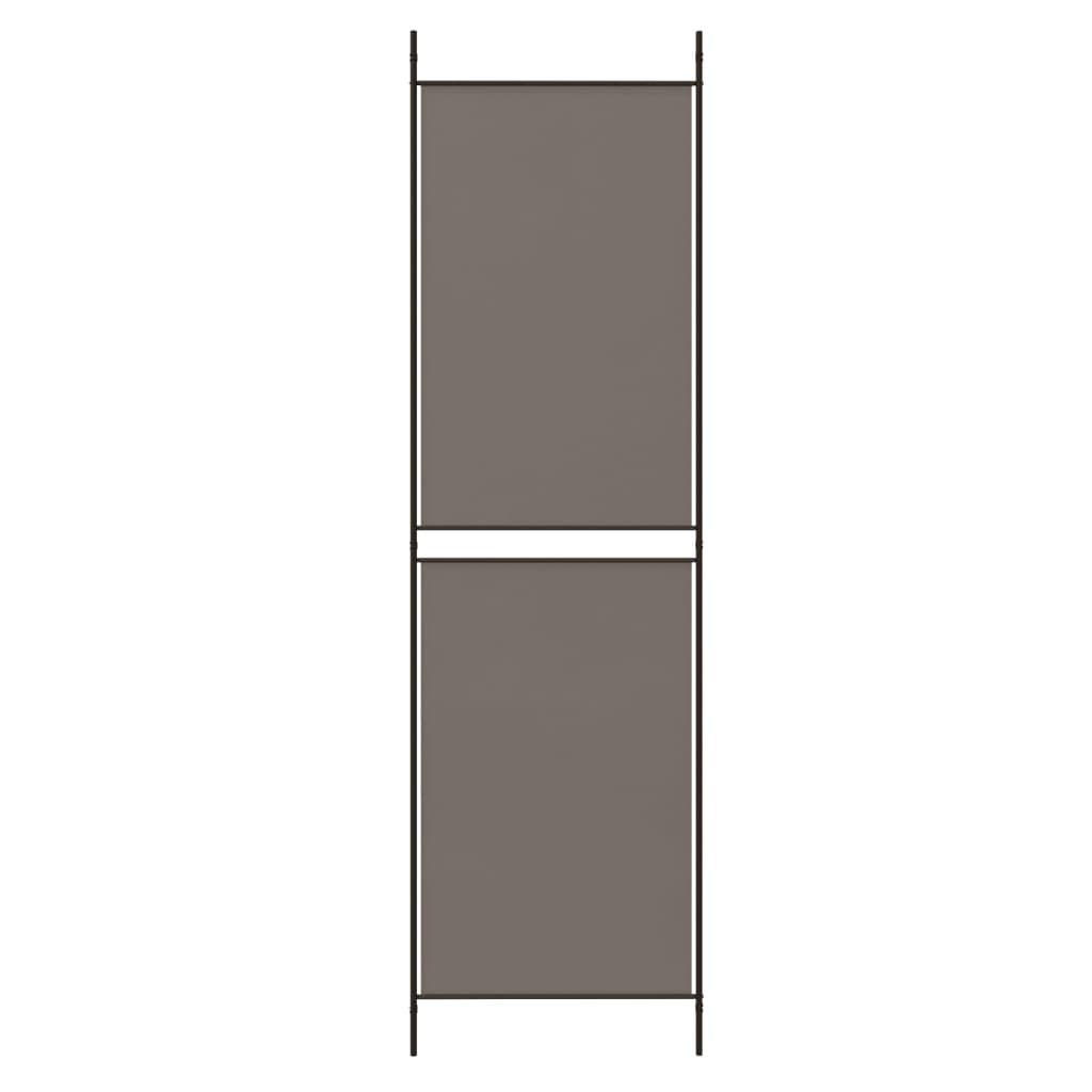 vidaXL Parawan 6-panelowy, antracytowy, 300 x 180 cm, tkanina