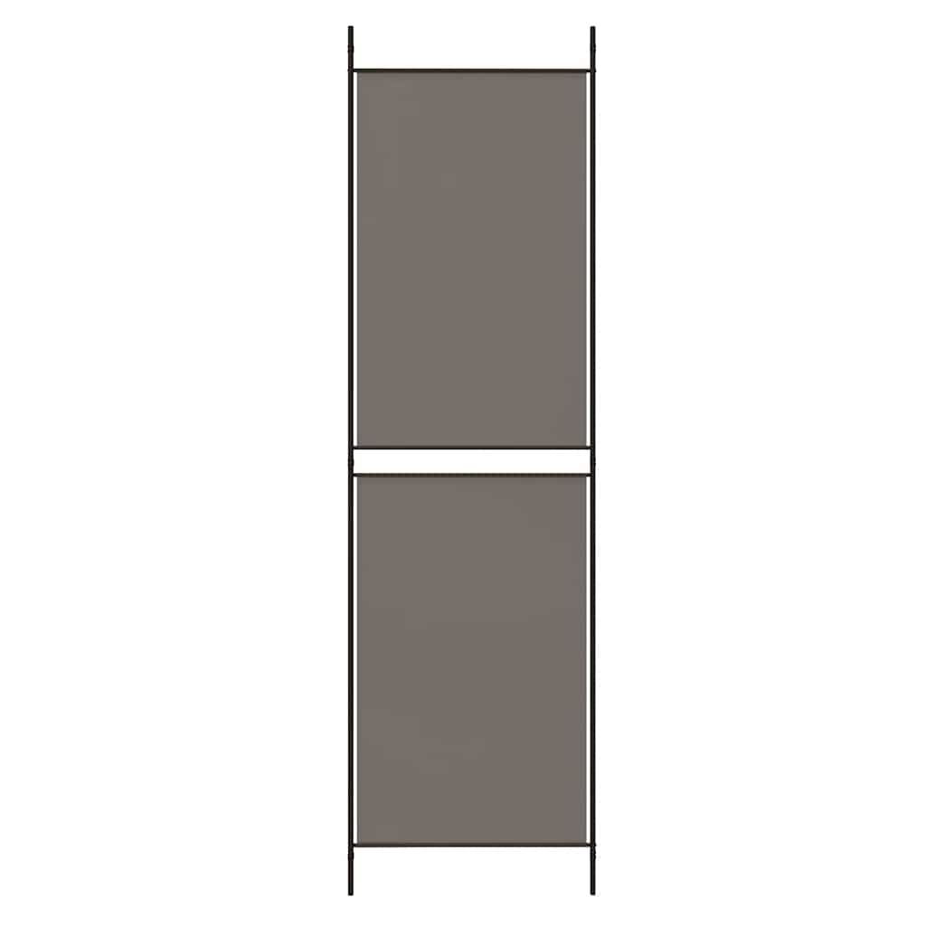 vidaXL Parawan 4-panelowy, antracytowy, 200x220 cm, tkanina