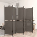 vidaXL Parawan 6-panelowy, antracytowy, 300x220 cm, tkanina