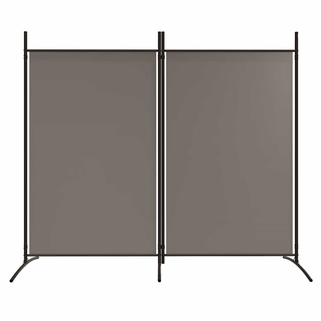 vidaXL Parawan 2-panelowy, antracytowy, 175x180 cm, tkanina