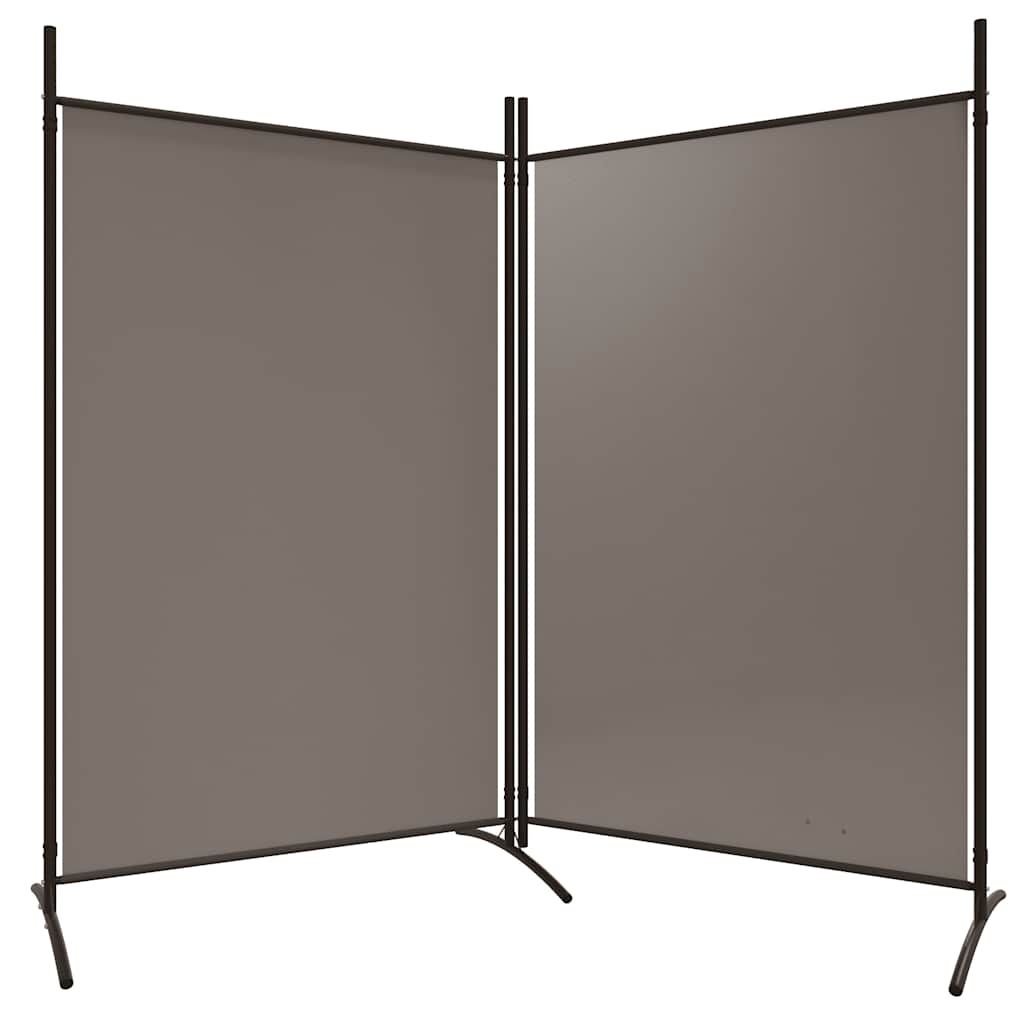 vidaXL Parawan 2-panelowy, antracytowy, 175x180 cm, tkanina