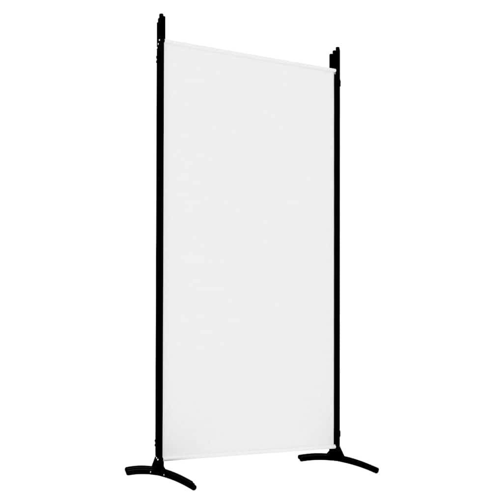 vidaXL Parawan 5-panelowy, biały, 433x180 cm, tkanina