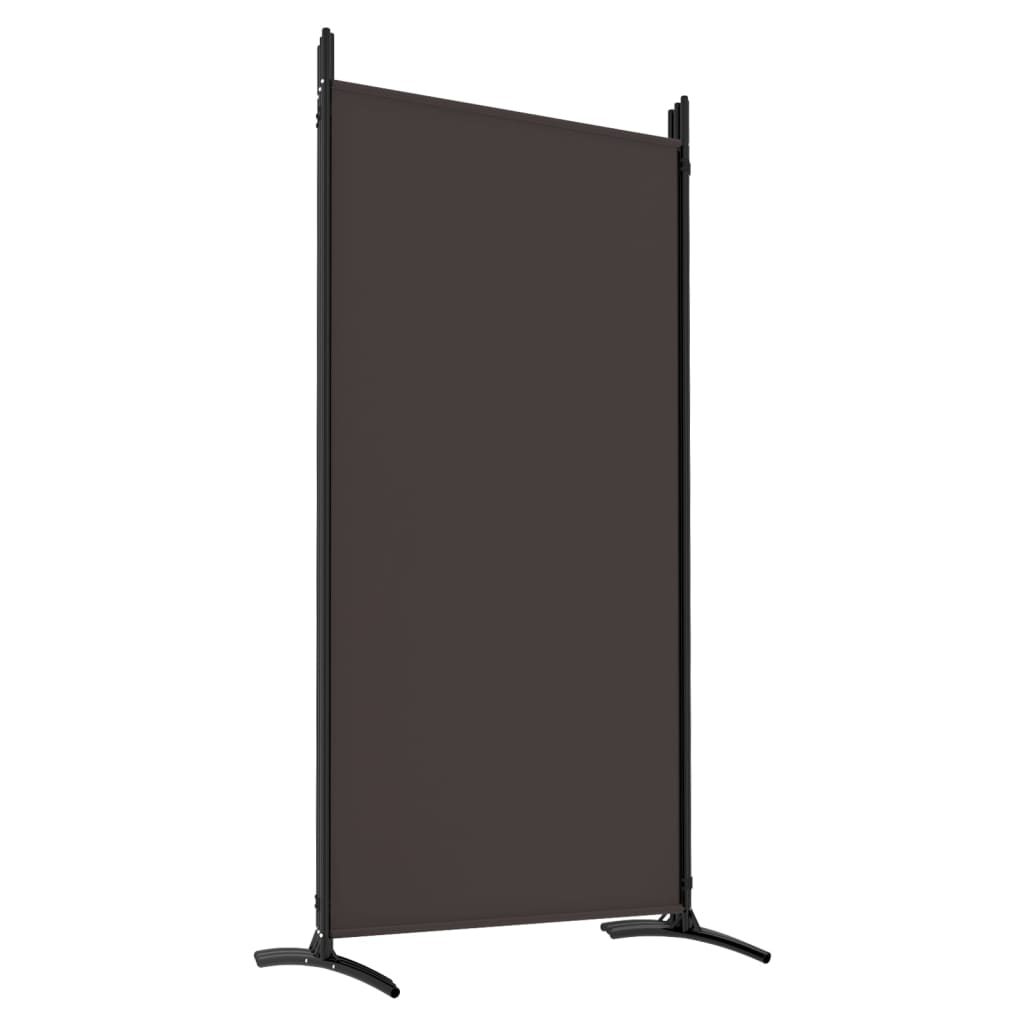 vidaXL Parawan 6-panelowy, brązowy, 520x180 cm, tkanina