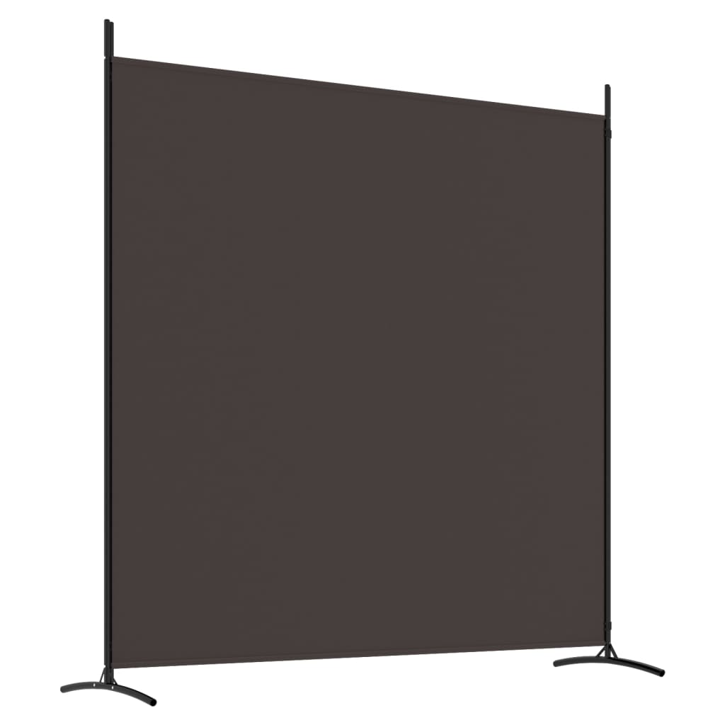 vidaXL Parawan 2-panelowy, brązowy, 348x180 cm, tkanina