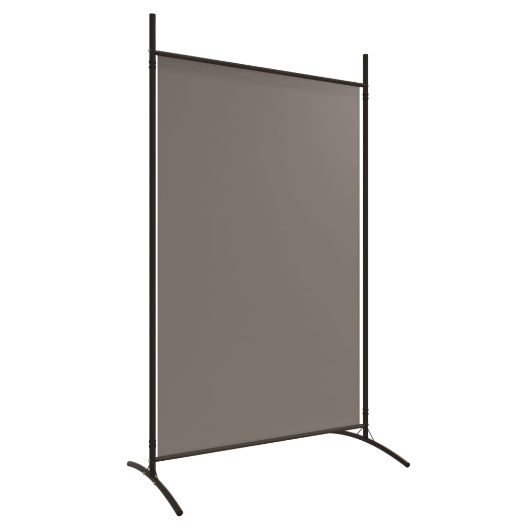 vidaXL Parawan 3-panelowy, antracytowy, 525x180 cm, tkanina