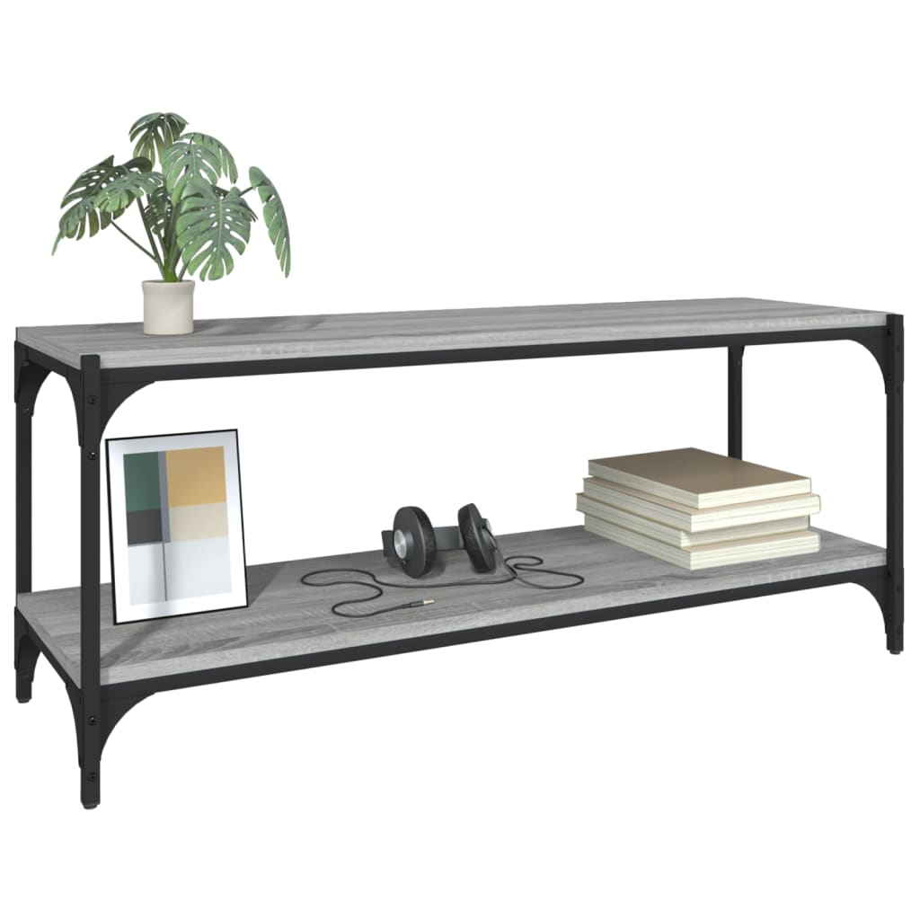 vidaXL Szafka pod TV, szary dąb sonoma, 100x33x41 cm