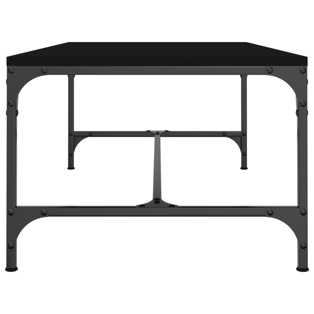 vidaXL Stolik kawowy, czarny, 100x50x35 cm, materiał drewnopochodny