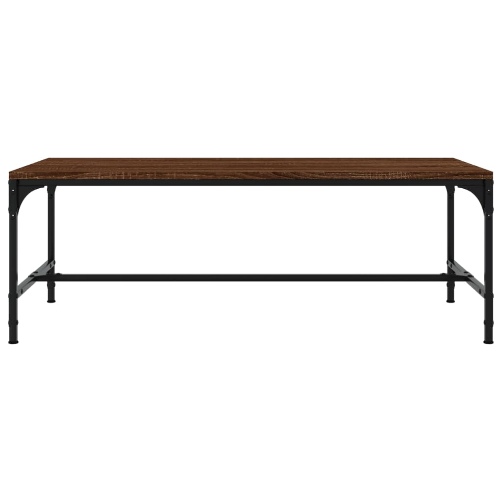 vidaXL Stolik kawowy, brązowy dąb 100x50x35cm, materiał drewnopochodny