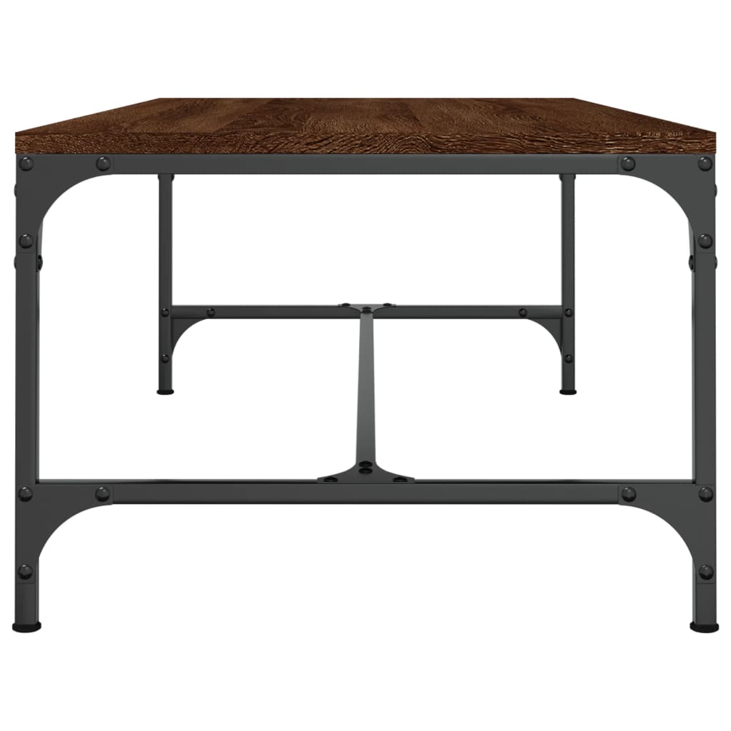 vidaXL Stolik kawowy, brązowy dąb 100x50x35cm, materiał drewnopochodny