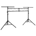 vidaXL Statyw oświetleniowy, czarny, 338x115x(180-300) cm, stalowy