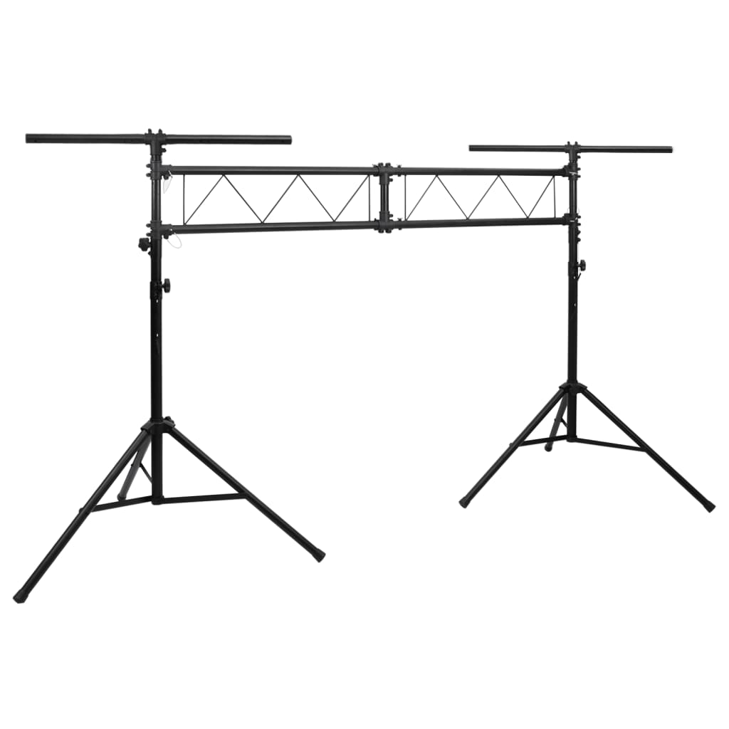 vidaXL Statyw oświetleniowy, czarny, 338x115x(180-300) cm, stalowy