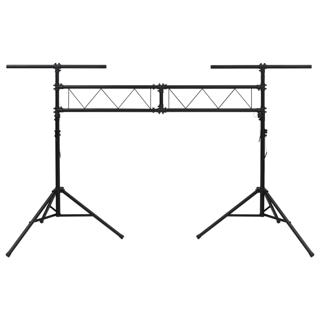 vidaXL Statyw oświetleniowy, czarny, 338x115x(180-300) cm, stalowy