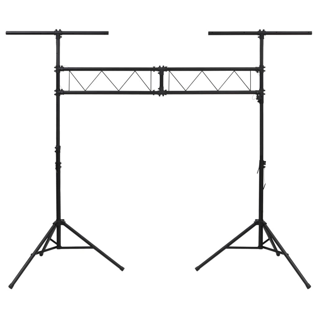 vidaXL Statyw oświetleniowy, czarny, 338x115x(180-300) cm, stalowy