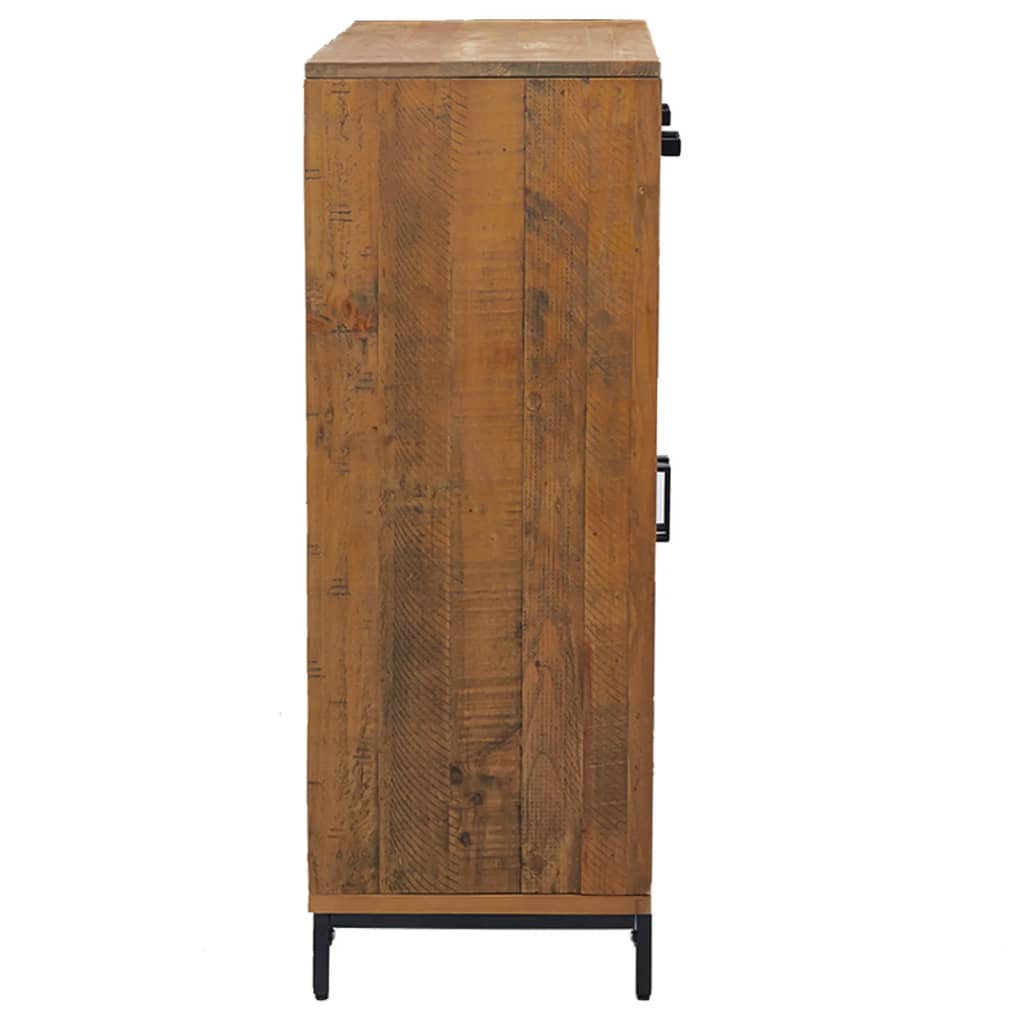 vidaXL Szafka na buty, 75x40x110 cm, lite drewno sosnowe
