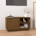 vidaXL Szafka pod telewizor, miodowy brąz, 70x34x40 cm, drewno sosnowe