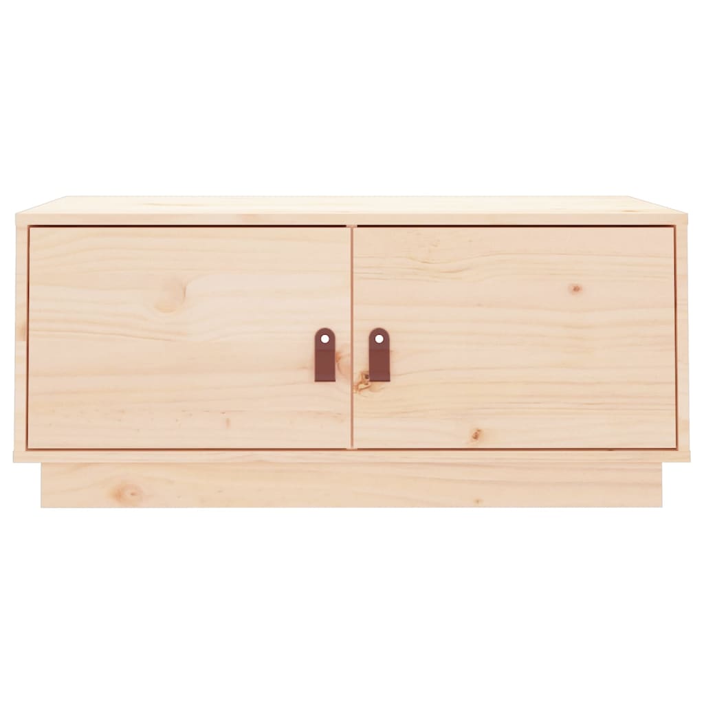 vidaXL Stolik kawowy, 80x50x35 cm, lite drewno sosnowe
