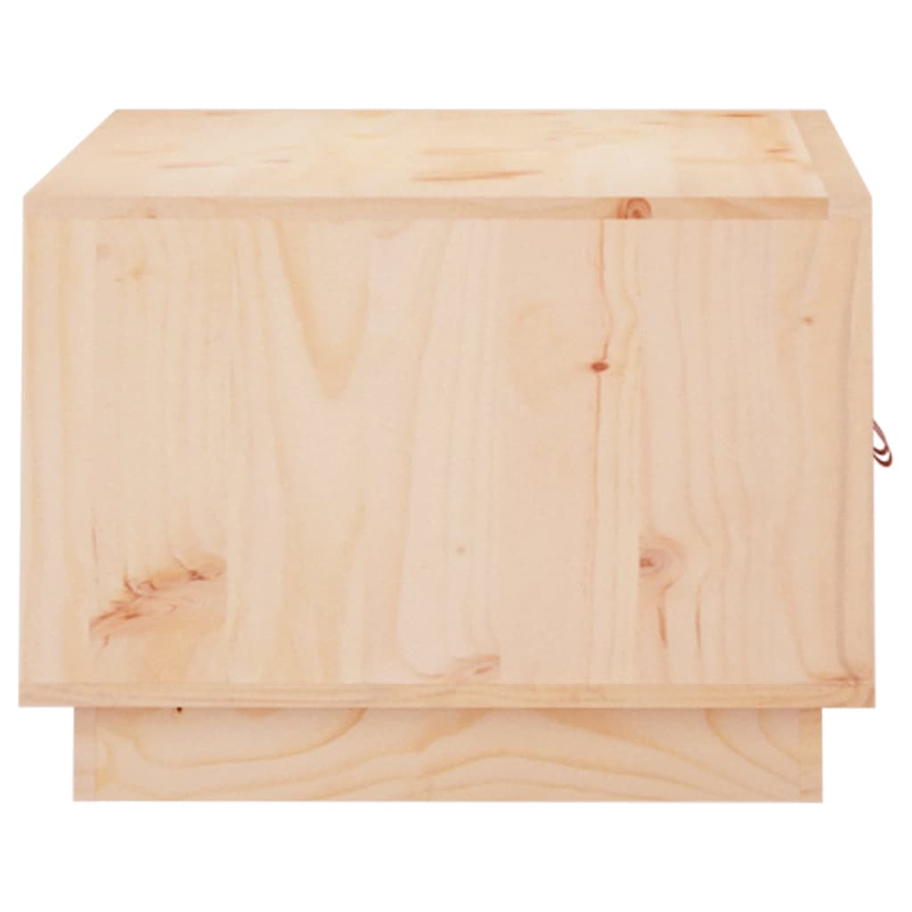 vidaXL Stolik kawowy, 80x50x35 cm, lite drewno sosnowe