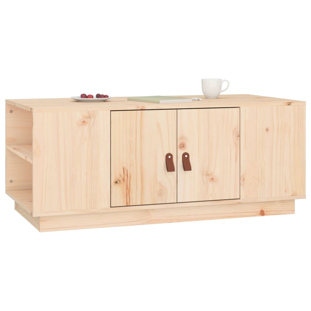 vidaXL Stolik kawowy, 100x50x41 cm, lite drewno sosnowe