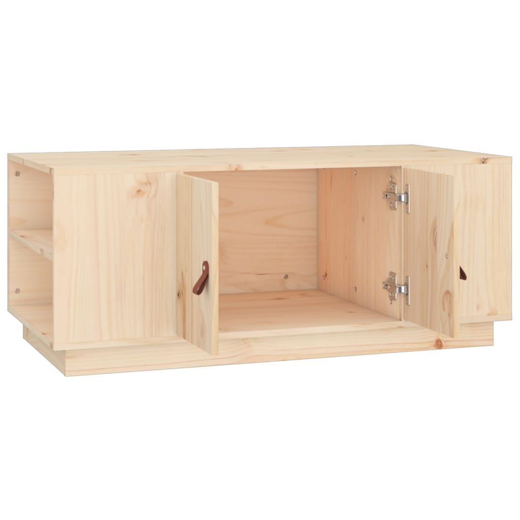 vidaXL Stolik kawowy, 100x50x41 cm, lite drewno sosnowe